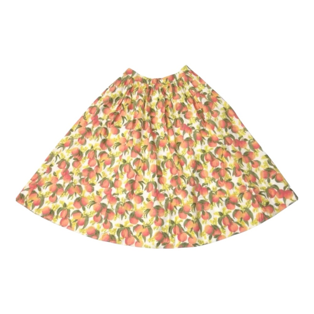 NWT J. Crew A-line Flowy Maxi Skirt in Peach Print - Size 2 - Picture 6 of 16